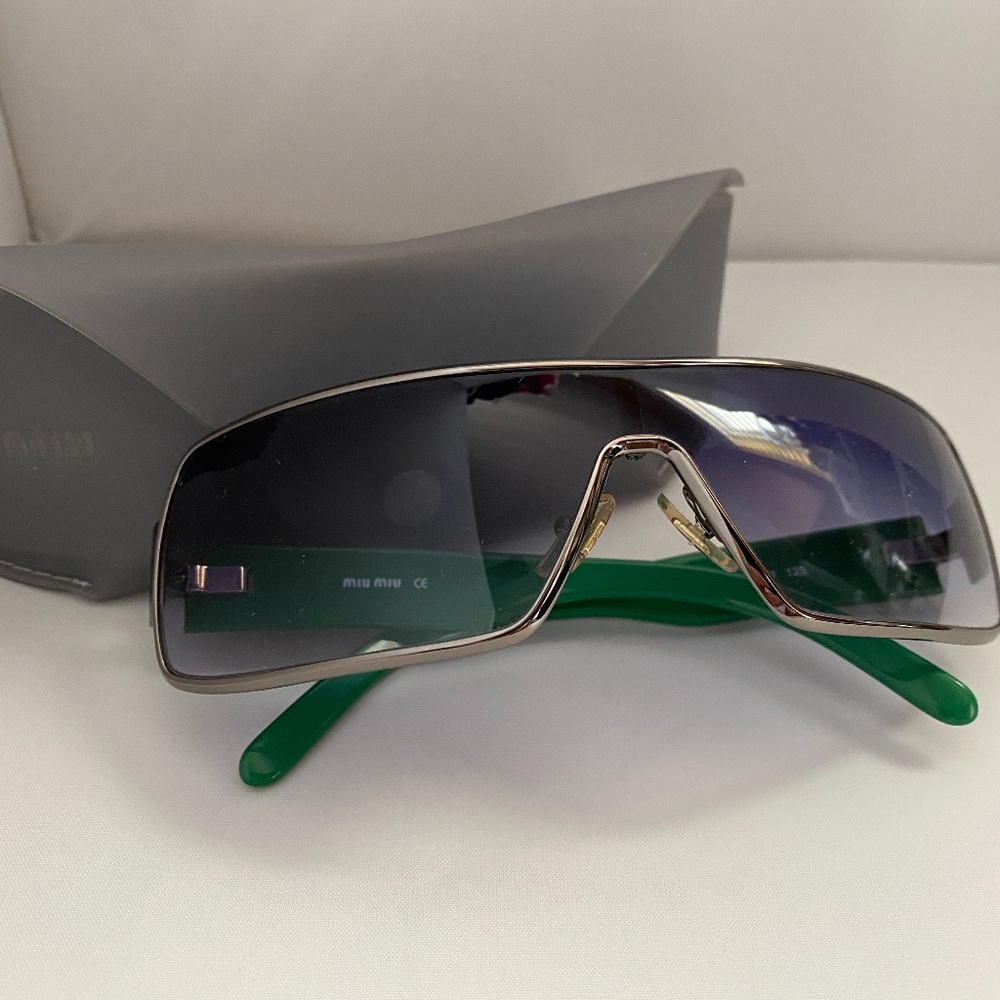 Miu Miu Designer Shield Sunglasses SMU52F